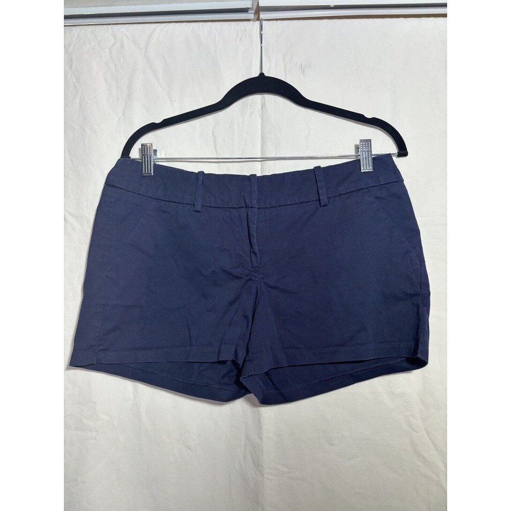 Mossimo Stretch Extensible Chino Casual Shorts‎ Women's Size 8 Navy EUC A5